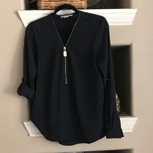 Michael Kors Adjustable Sleeve Blouse